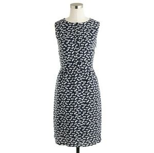 J. Crew Half-Placket Dress in Tossed Hearts